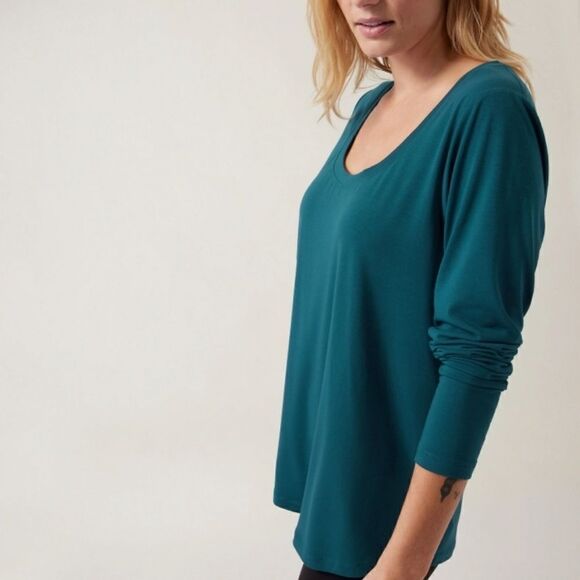 ATHLETA Stratus II Top Dark Sardinia Blue Women’s Size Small - Picture 2 of 8